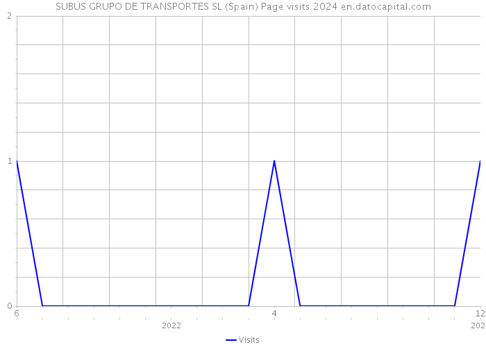 SUBUS GRUPO DE TRANSPORTES SL (Spain) Page visits 2024 