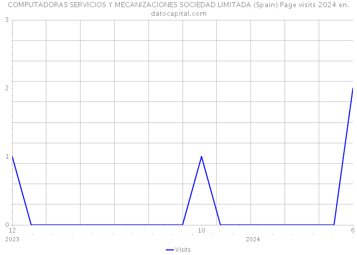 COMPUTADORAS SERVICIOS Y MECANIZACIONES SOCIEDAD LIMITADA (Spain) Page visits 2024 