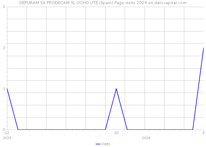 DEPURAM SA PRODECAM SL OCHO UTE (Spain) Page visits 2024 