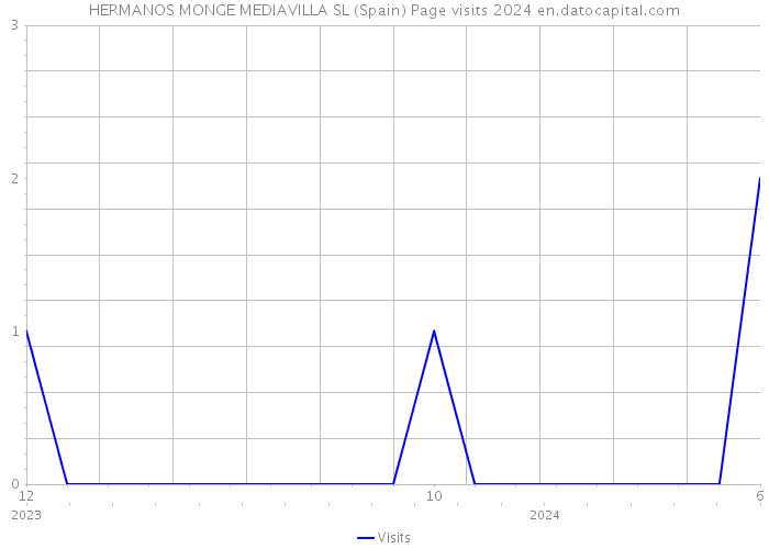 HERMANOS MONGE MEDIAVILLA SL (Spain) Page visits 2024 