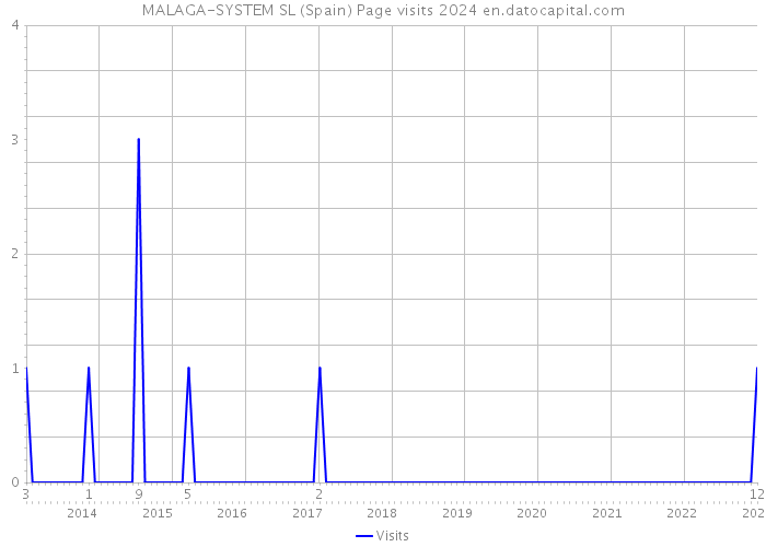MALAGA-SYSTEM SL (Spain) Page visits 2024 