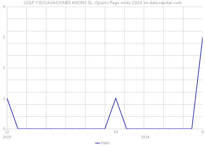 GOLF Y EXCAVACIONES ANCRIS SL. (Spain) Page visits 2024 