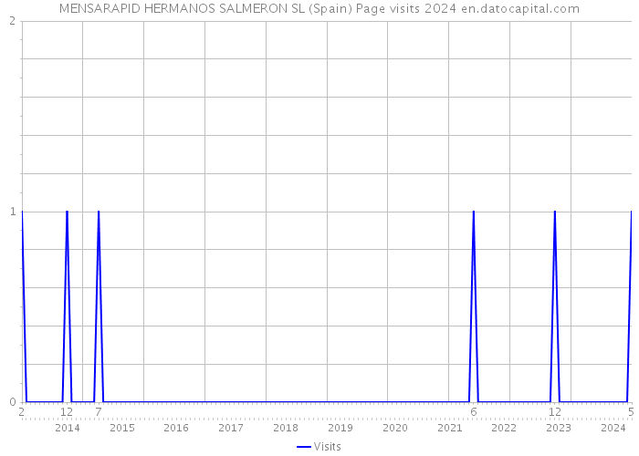 MENSARAPID HERMANOS SALMERON SL (Spain) Page visits 2024 