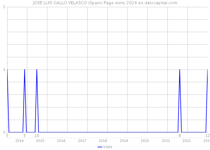 JOSE LUIS GALLO VELASCO (Spain) Page visits 2024 
