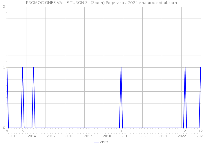 PROMOCIONES VALLE TURON SL (Spain) Page visits 2024 