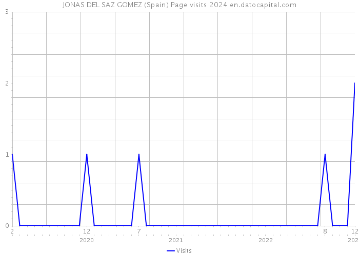 JONAS DEL SAZ GOMEZ (Spain) Page visits 2024 