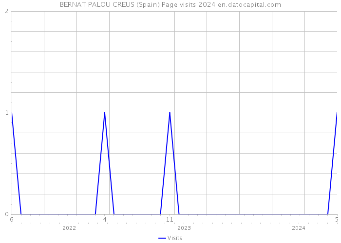 BERNAT PALOU CREUS (Spain) Page visits 2024 