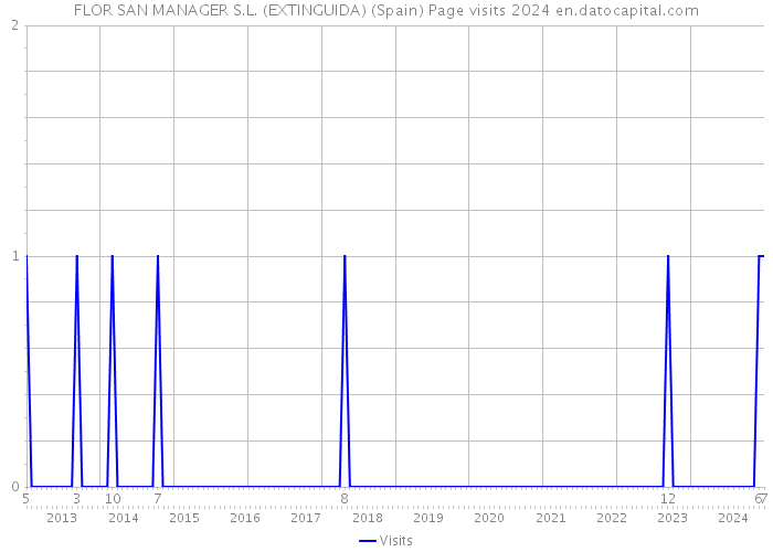 FLOR SAN MANAGER S.L. (EXTINGUIDA) (Spain) Page visits 2024 
