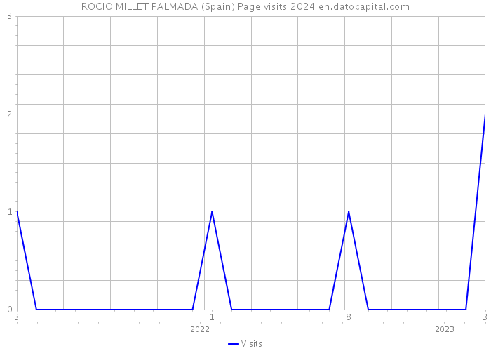 ROCIO MILLET PALMADA (Spain) Page visits 2024 