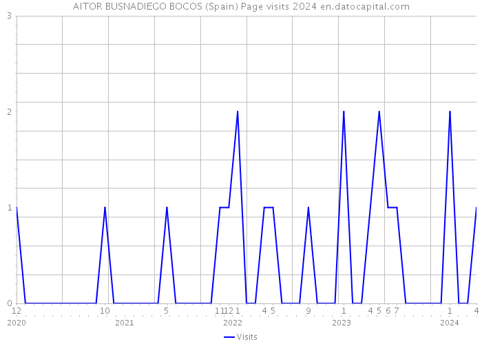 AITOR BUSNADIEGO BOCOS (Spain) Page visits 2024 