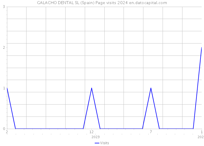 GALACHO DENTAL SL (Spain) Page visits 2024 