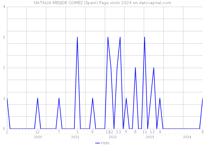 NATALIA MEIJIDE GOMEZ (Spain) Page visits 2024 