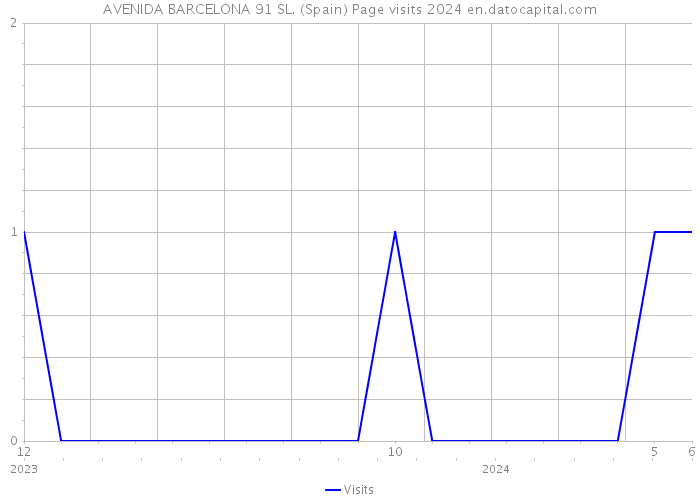 AVENIDA BARCELONA 91 SL. (Spain) Page visits 2024 