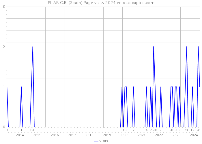 PILAR C.B. (Spain) Page visits 2024 