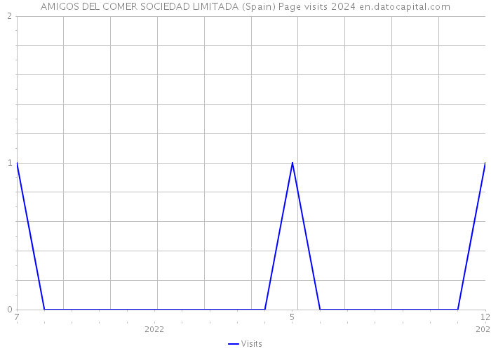 AMIGOS DEL COMER SOCIEDAD LIMITADA (Spain) Page visits 2024 