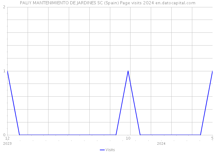 PALIY MANTENIMIENTO DE JARDINES SC (Spain) Page visits 2024 