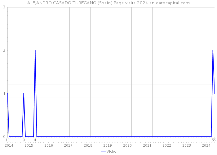 ALEJANDRO CASADO TUREGANO (Spain) Page visits 2024 