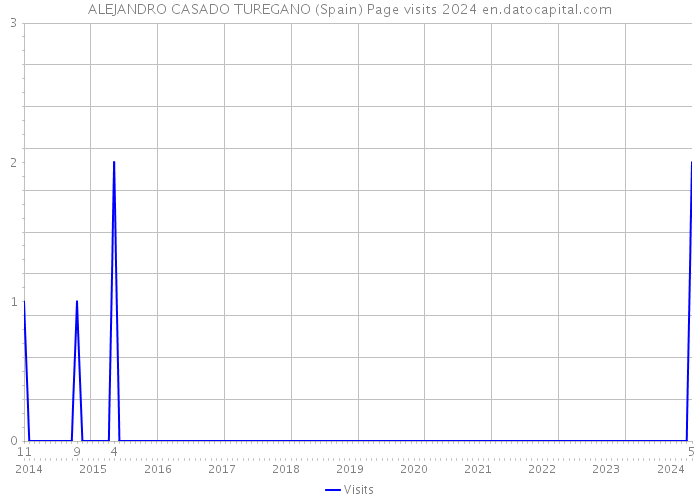 ALEJANDRO CASADO TUREGANO (Spain) Page visits 2024 