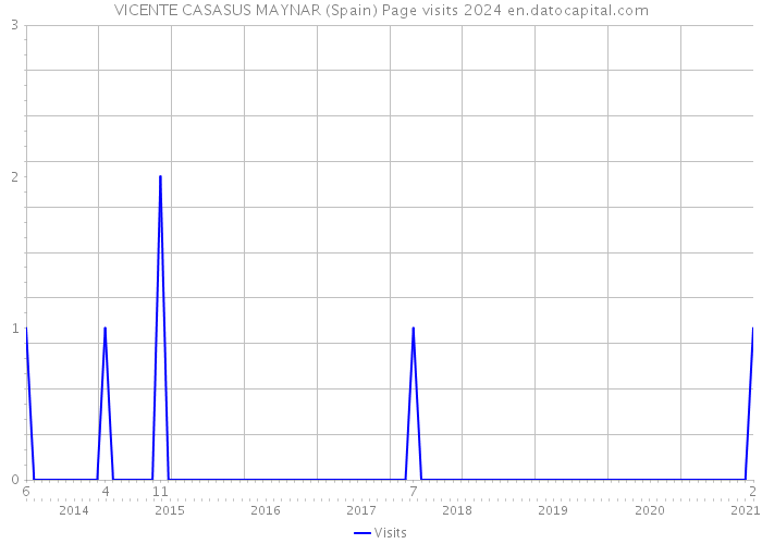 VICENTE CASASUS MAYNAR (Spain) Page visits 2024 