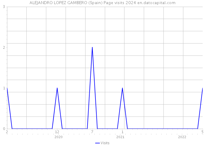 ALEJANDRO LOPEZ GAMBERO (Spain) Page visits 2024 