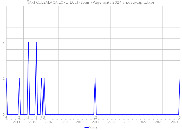 IÑAKI GUESALAGA LOPETEGUI (Spain) Page visits 2024 