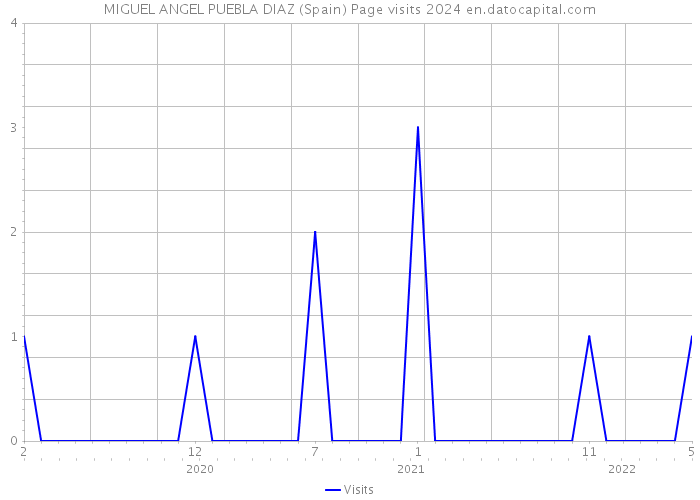 MIGUEL ANGEL PUEBLA DIAZ (Spain) Page visits 2024 