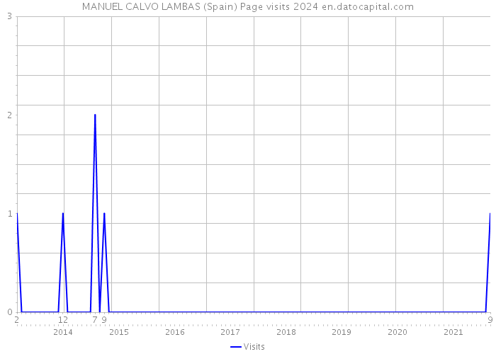MANUEL CALVO LAMBAS (Spain) Page visits 2024 