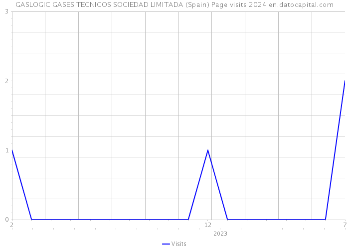 GASLOGIC GASES TECNICOS SOCIEDAD LIMITADA (Spain) Page visits 2024 