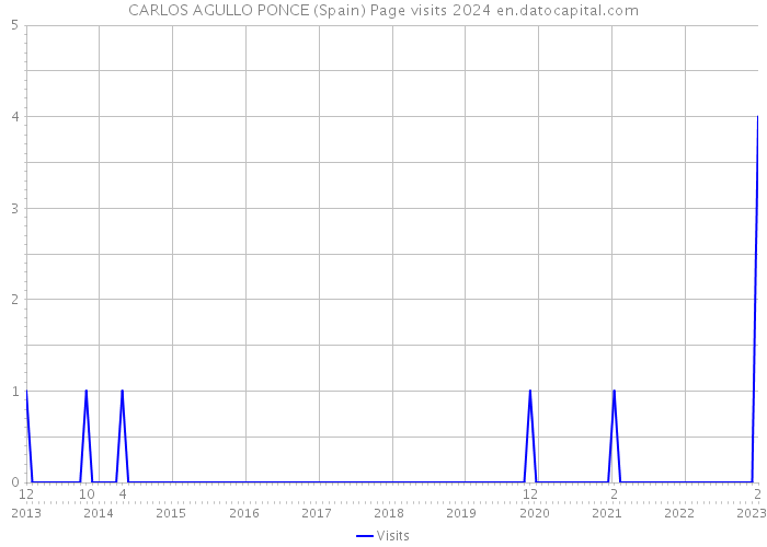 CARLOS AGULLO PONCE (Spain) Page visits 2024 