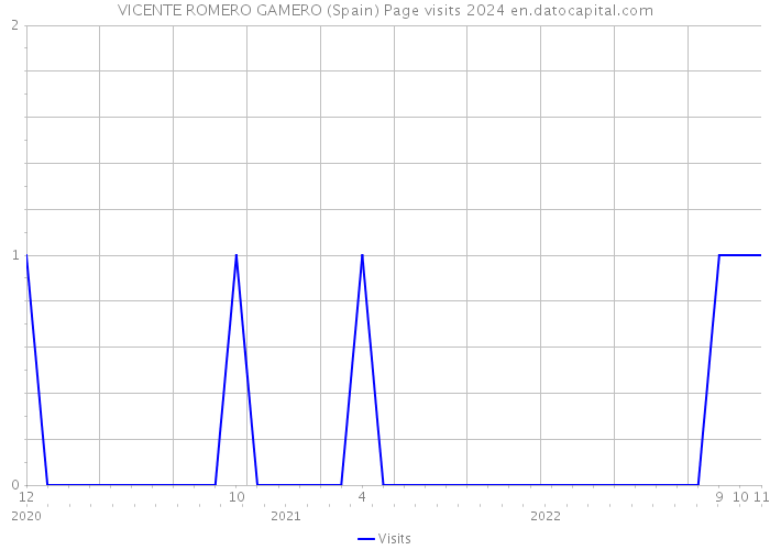 VICENTE ROMERO GAMERO (Spain) Page visits 2024 