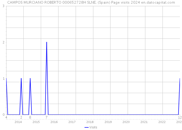 CAMPOS MURCIANO ROBERTO 000652728H SLNE. (Spain) Page visits 2024 