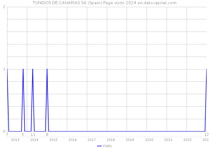 TUNIDOS DE CANARIAS SA (Spain) Page visits 2024 