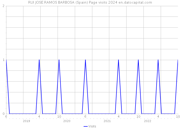 RUI JOSE RAMOS BARBOSA (Spain) Page visits 2024 
