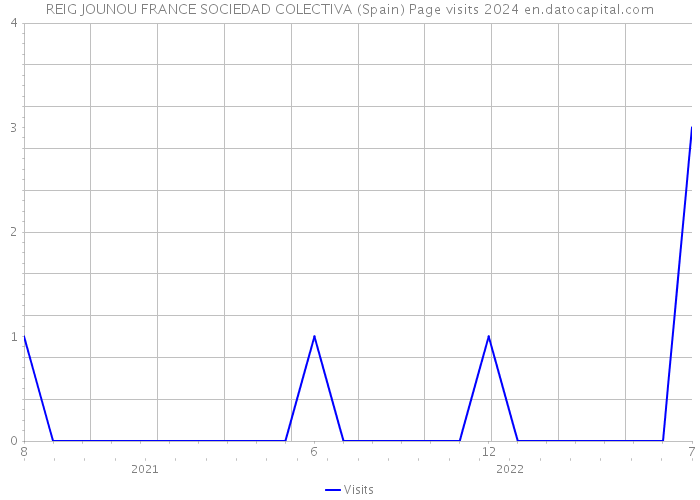 REIG JOUNOU FRANCE SOCIEDAD COLECTIVA (Spain) Page visits 2024 