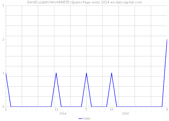 DAVID LUJAN NAVARRETE (Spain) Page visits 2024 