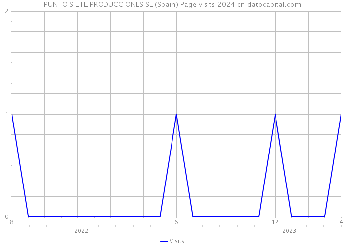 PUNTO SIETE PRODUCCIONES SL (Spain) Page visits 2024 