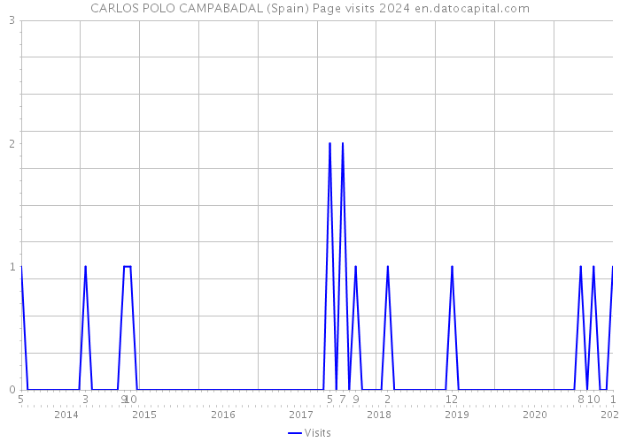 CARLOS POLO CAMPABADAL (Spain) Page visits 2024 