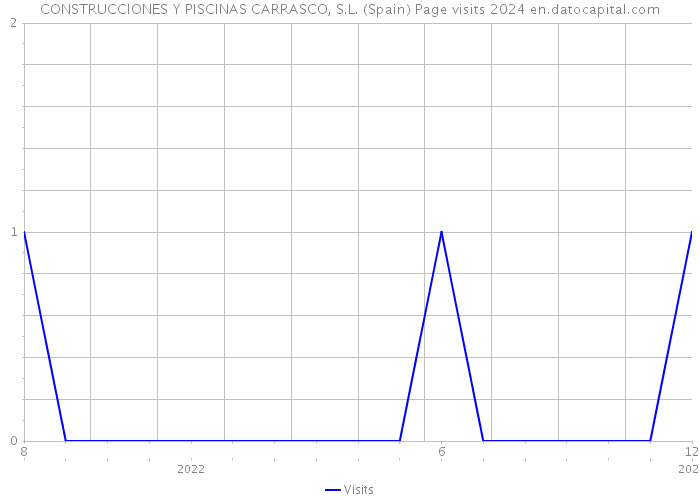 CONSTRUCCIONES Y PISCINAS CARRASCO, S.L. (Spain) Page visits 2024 