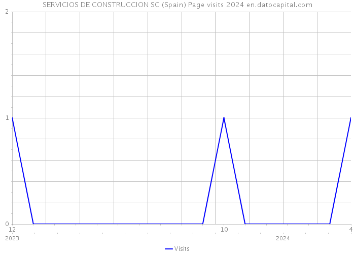 SERVICIOS DE CONSTRUCCION SC (Spain) Page visits 2024 