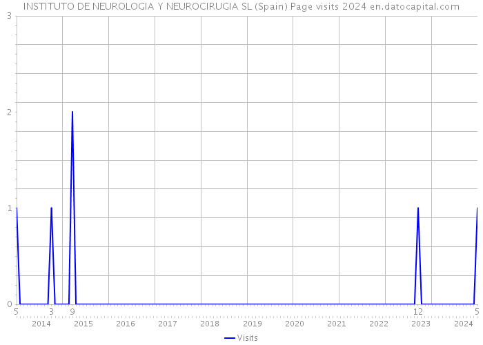 INSTITUTO DE NEUROLOGIA Y NEUROCIRUGIA SL (Spain) Page visits 2024 