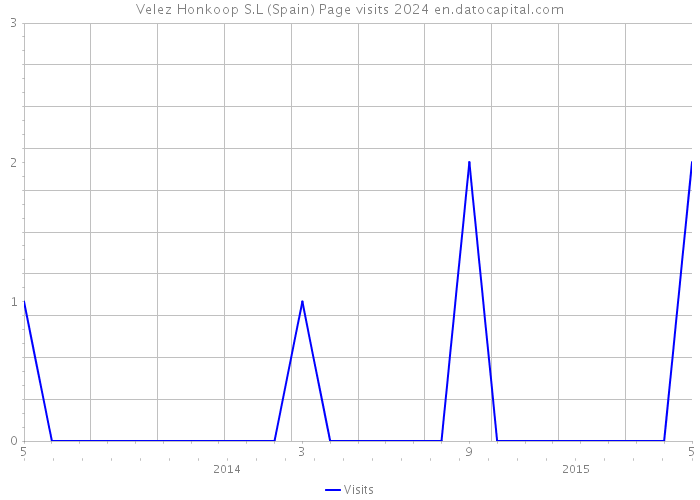Velez Honkoop S.L (Spain) Page visits 2024 
