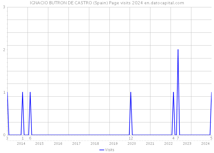 IGNACIO BUTRON DE CASTRO (Spain) Page visits 2024 
