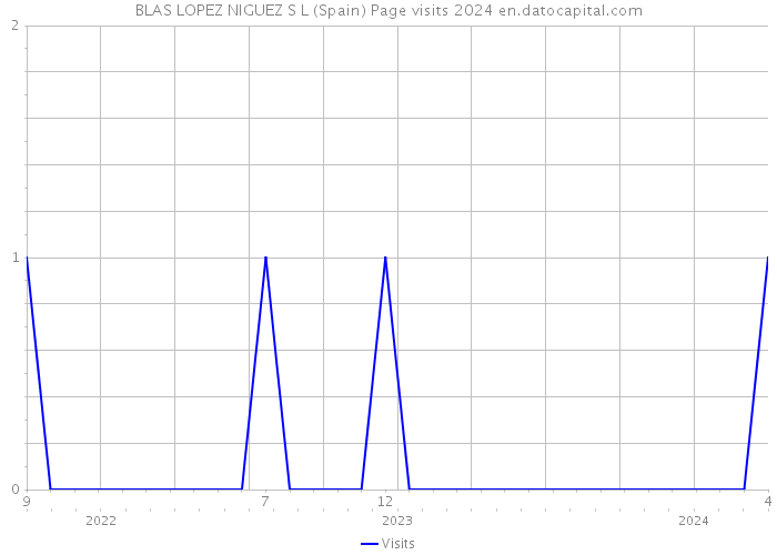 BLAS LOPEZ NIGUEZ S L (Spain) Page visits 2024 