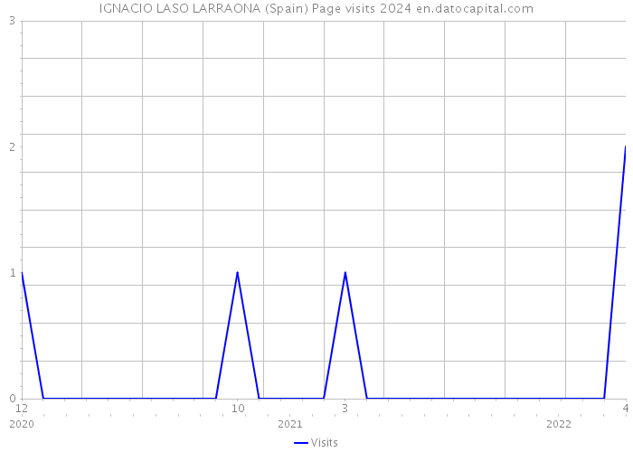 IGNACIO LASO LARRAONA (Spain) Page visits 2024 