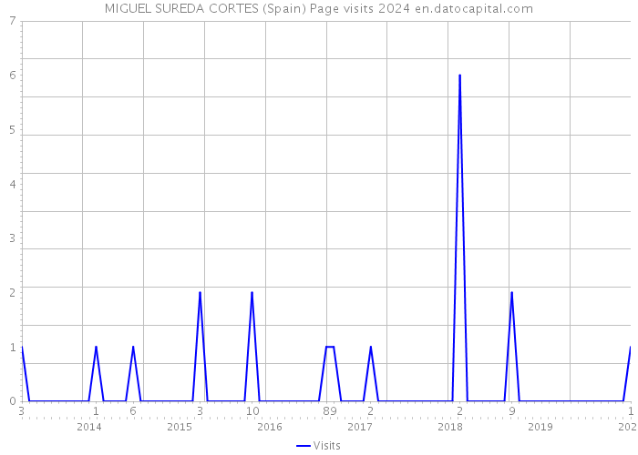 MIGUEL SUREDA CORTES (Spain) Page visits 2024 