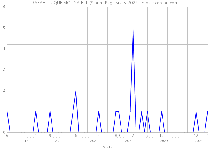 RAFAEL LUQUE MOLINA ERL (Spain) Page visits 2024 