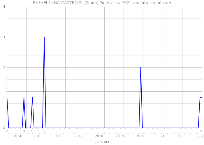 RAFAEL LUNA CASTRO SL (Spain) Page visits 2024 