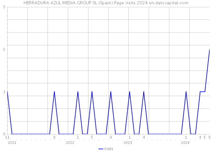 HERRADURA AZUL MEDIA GROUP SL (Spain) Page visits 2024 