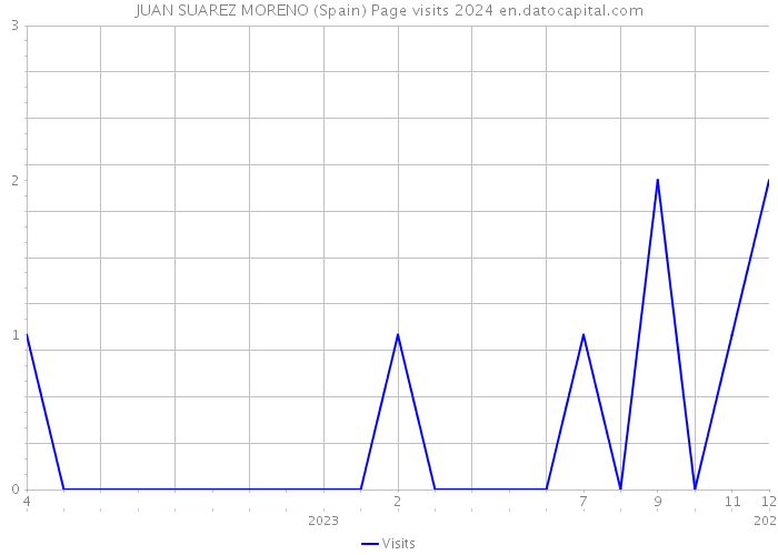 JUAN SUAREZ MORENO (Spain) Page visits 2024 