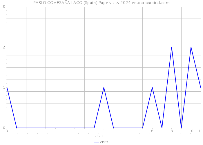 PABLO COMESAÑA LAGO (Spain) Page visits 2024 